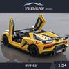 Maßstab 1/24 Lambor Aventador SVJ 63 Supersportwagen Modell Ton Licht Sammlung Metall Diecast Spielzeug Fahrzeuge Kinder Jungen Geschenk Dekoration