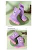 Children's Cartoon Mid-Calf Waterproof Rain Boots - Non-Slip, Thick, and Cute for Boys and Girls