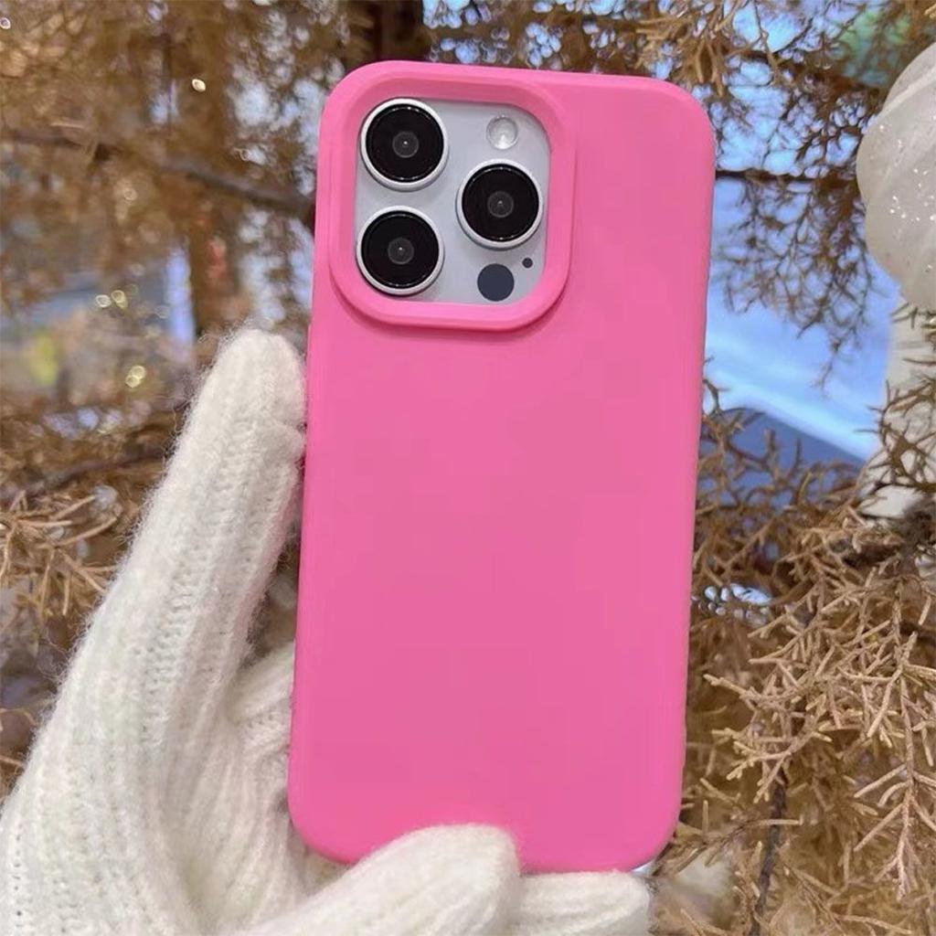 Macaron Klebreis Schale Handyhülle Dopamin Gelee Handyhülle Niedlich Original Handyhülle Einfarbig für Mädchen