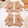 Adorable Winter Gloves for Women with Cute Capybara Decoration Comfortable Warm Fingered Ideal for Cycling Gift Choice
