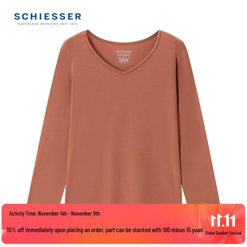 

Женский термотоп с V-образным вырезом и длинным рукавом Schiesser 3A с антибактериальным эффектом XL