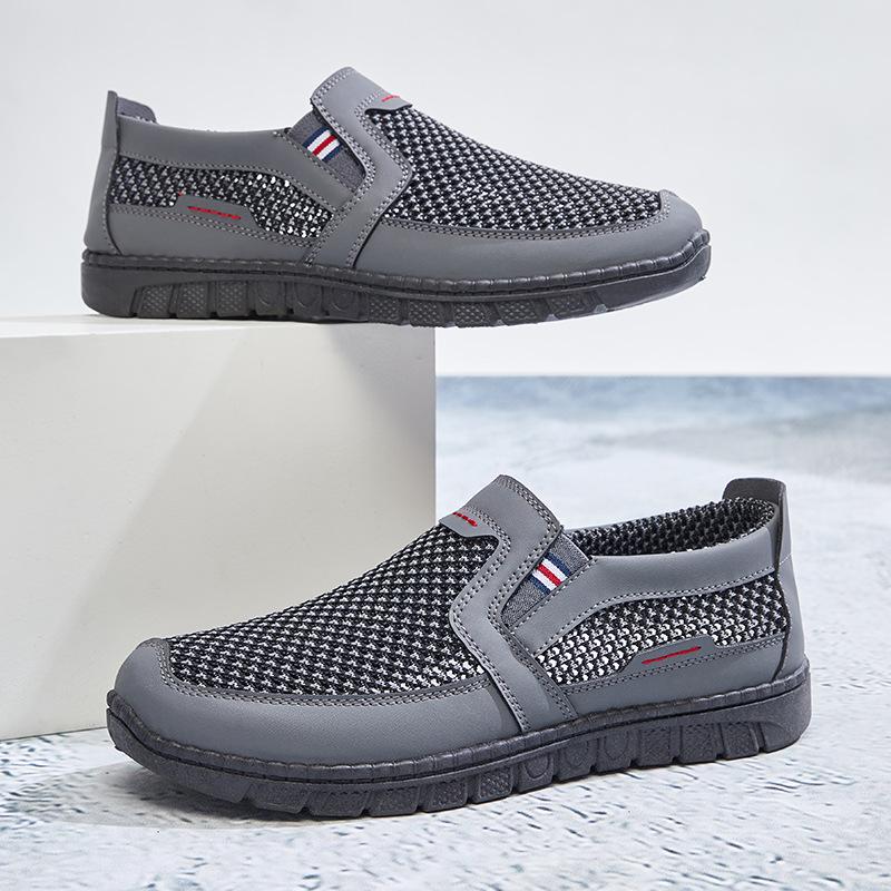 Schuhe Herren Frühling neu Mesh Herrenschuhe weiche Sohle leichte Stoffschuhe mittlere und große Größe