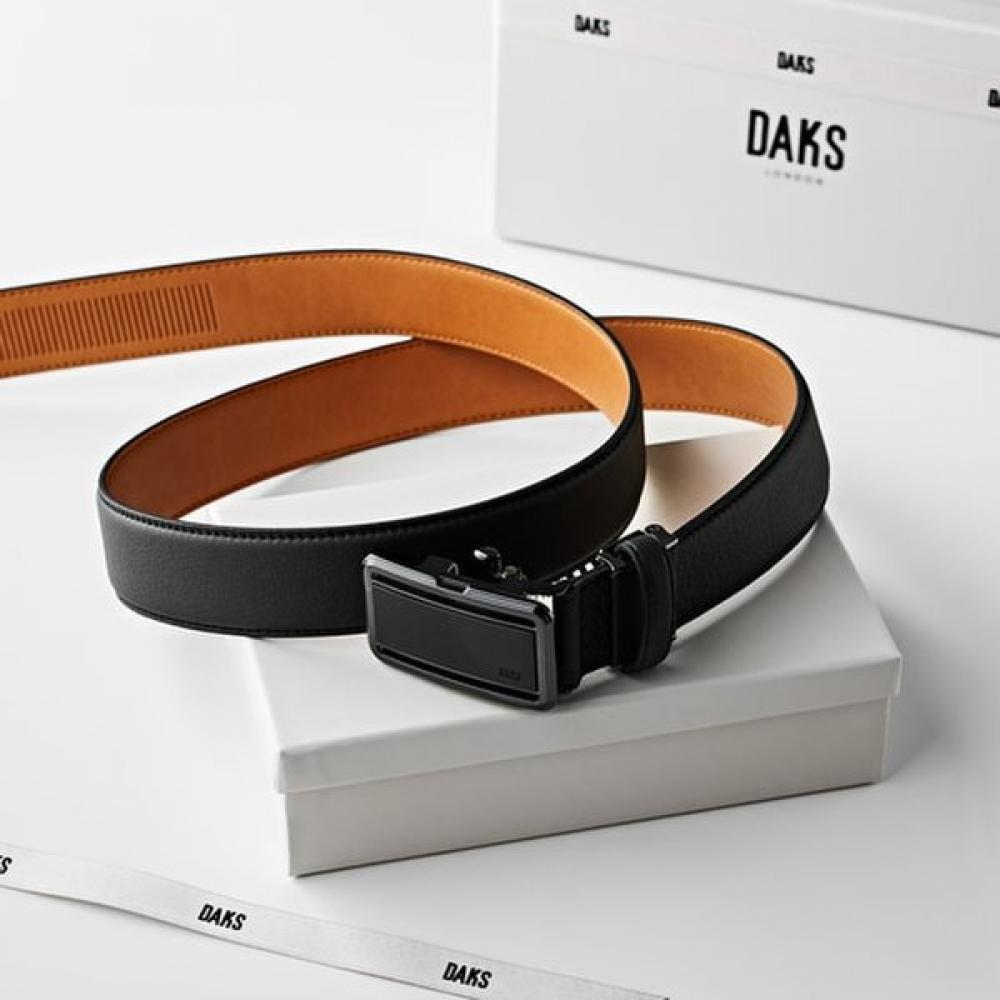 Daks Black Premium European Leather Automatic Belt Dbbe6e374bk Single option