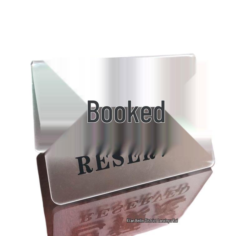 Acrylic Tabletop Reserved Sign for Restaurants
