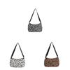 Ladies Corduroy Shoulder Bag With Letter Print Compact Crossbody For Casual Travel