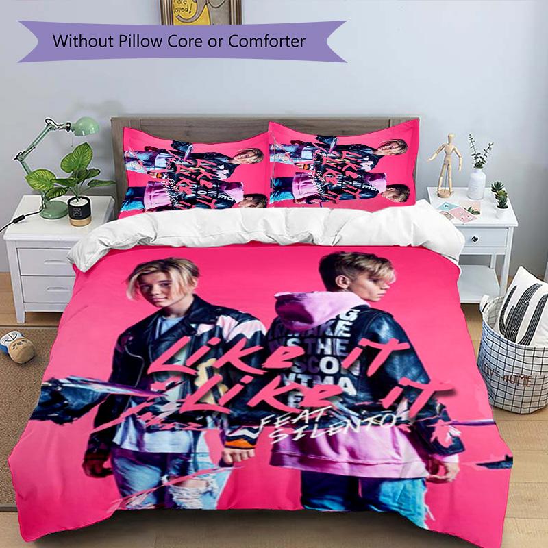 3dílná sada povlečení s motivem Marcus & Martinus sada povlaků na přikrývku obsahuje povlak na přikrývku & povlaky na polštáře, perfektní dekorace do ložnice pro všechna roční období & dárek