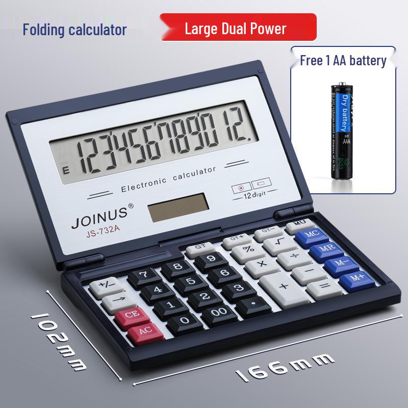 Compact Voice-Activated Pocket Calculator with Flip Cover
