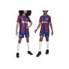 Nike Kids Soccer Jersey Logo Print Striped Color Block Short Sleeve Kids Tops Blue DX2761-456