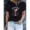 Women Short Sleeve T Shirt Crew Neck Casual Blouse Regular Fit Opaque Machine Washable