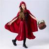 Halloween Fairy Tales Children's Little Red Riding Hood Cosplay Suit Stage Play Costume Red Dress