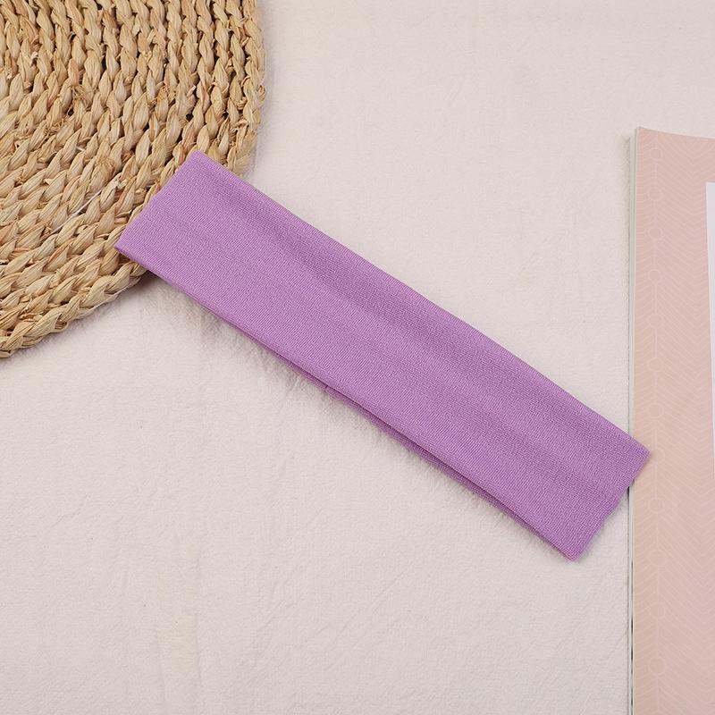 Stretchiga Sport Yoga Hårband Enfärgade Tennis Elastiska Pannband Fitness Yoga Huvudbonader för Kvinnor Håraccessoarer