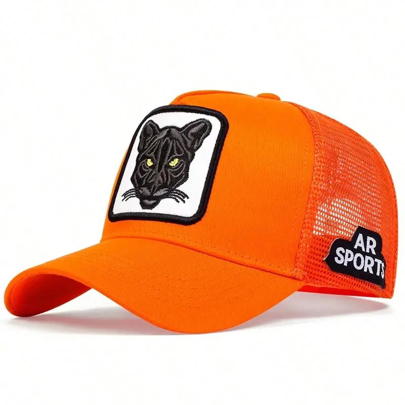 1/5PCS Unisex Cat Embroidery Baseball Net Caps Spring Summer Outdoor Adjustable Casual Patch Hats Men Women Sunscreen Hat