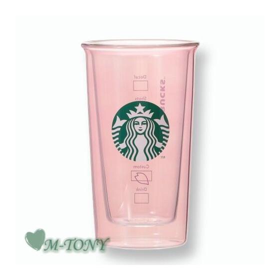 Starbucks SAKURA 2025 Double Wall Heat Resistant Glass Pale Pink 355ml Sakura  Starbucks/Tumbler/Starbucks Tumbler/Starbucks