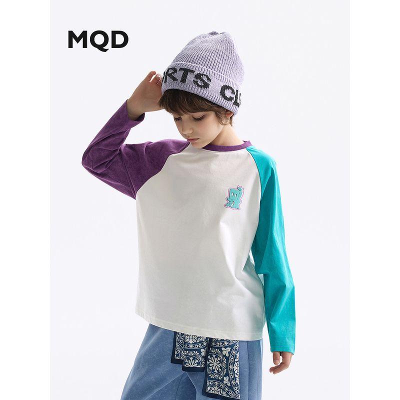 Mqd Children's Clothing Long-Sleeve T-Shirt Spring New Style Boys' Base Shirt for Older Children and Toddlers