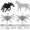 Spider Pet Costume Adorable Halloween Outfit for Small Dogs Cats Polyester Black Size S M Quick Fastening Tape Party Photograph Daily Wear