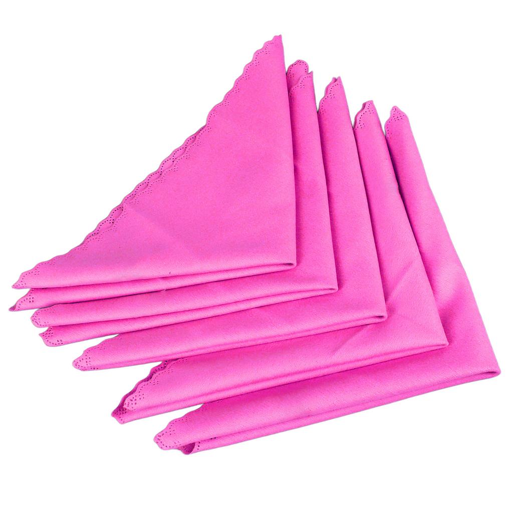 5 Stück Klavierreinigungstuch Musikinstrumenten Poliertuch für Gitarre Bass Violine Rosenrot