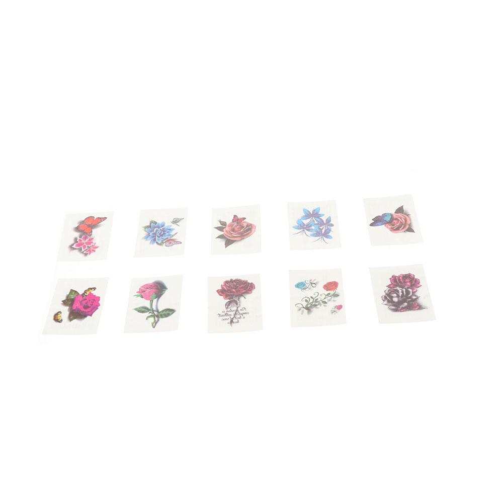 For Body Hands Arm Leg Fake Tattoo Flowers Temporary Tattoo Body Art Stickers Women Tattoo Decals