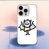 Cartoon Stickman Matchman Phone Case For iPhone 17,16,15,14,13,12,11,Mini,Pro,E,MAX White Candy Matte Shockproof Cover