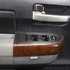 Soft Carbon Fiber Window Switch Panel Trim Cover Set Fit For Tundra 2007-2013