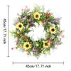 Spring Wreath Round Artificial , for Easter Celebration Party Festival Indoor and Outdoor