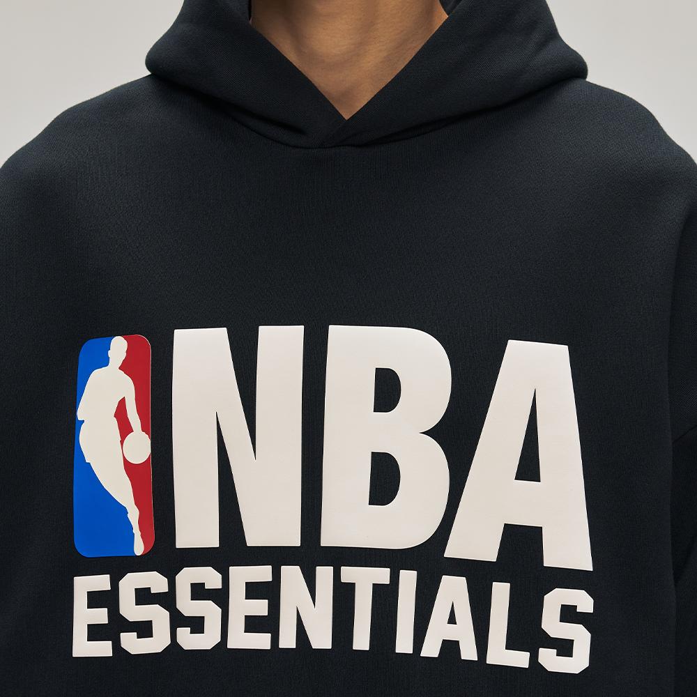Fear of God Essentials x NBA Sports Fit Hoodie Black Men Tops 192NB256401F