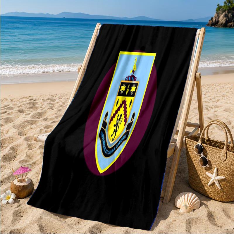 Burnley Football Club Strandtuch Mikrofaser Strandtuch, Leicht und Schnelltrocknend, für Sommerreisen, Schwimmbad Fan Geburtstagsgeschenk
