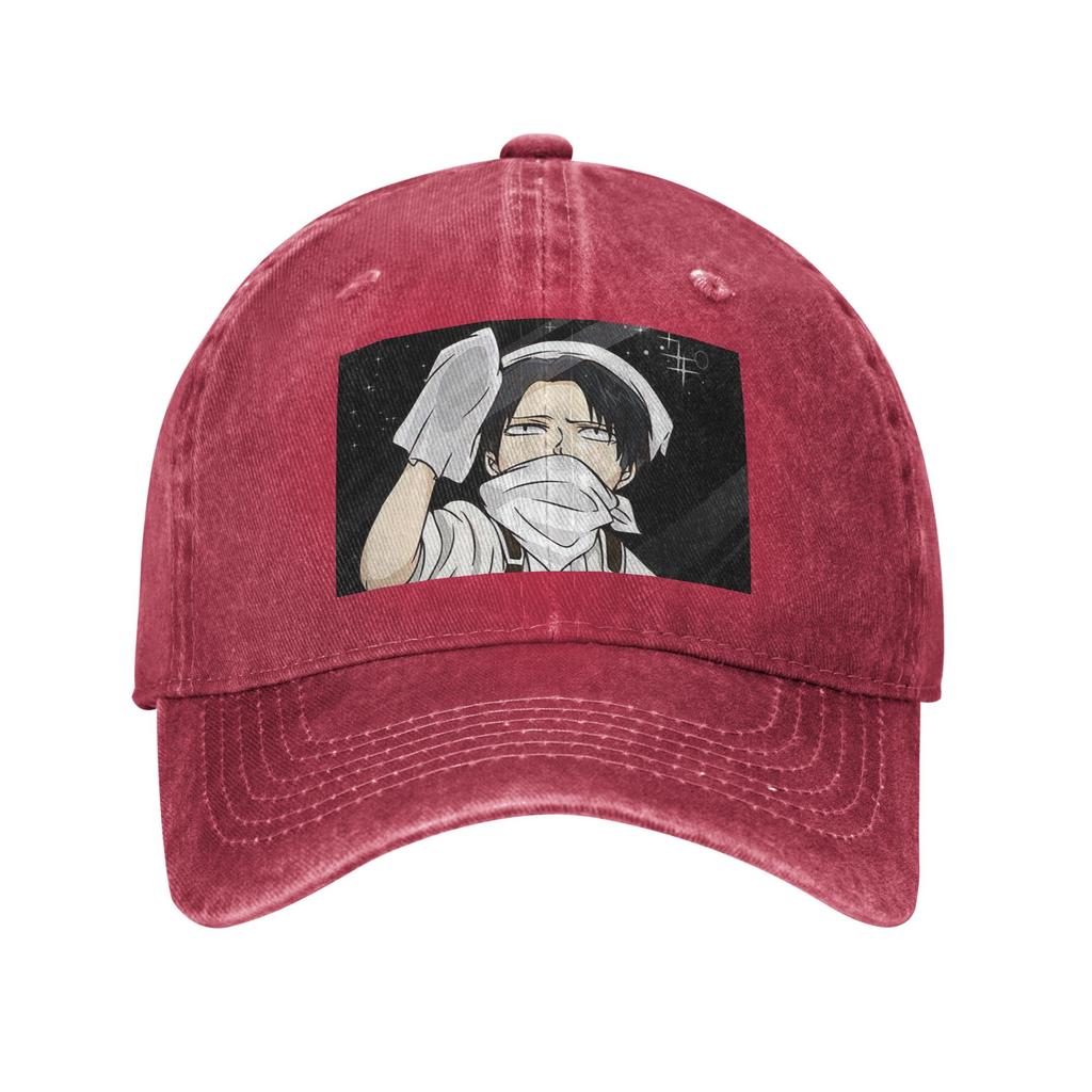 Attack on Titan Manga Erwin Smith Anime Denim Stoff Kappe Lässige Baseballkappen Verstellbarer Hut Sommer Unisex Baseballkappen
