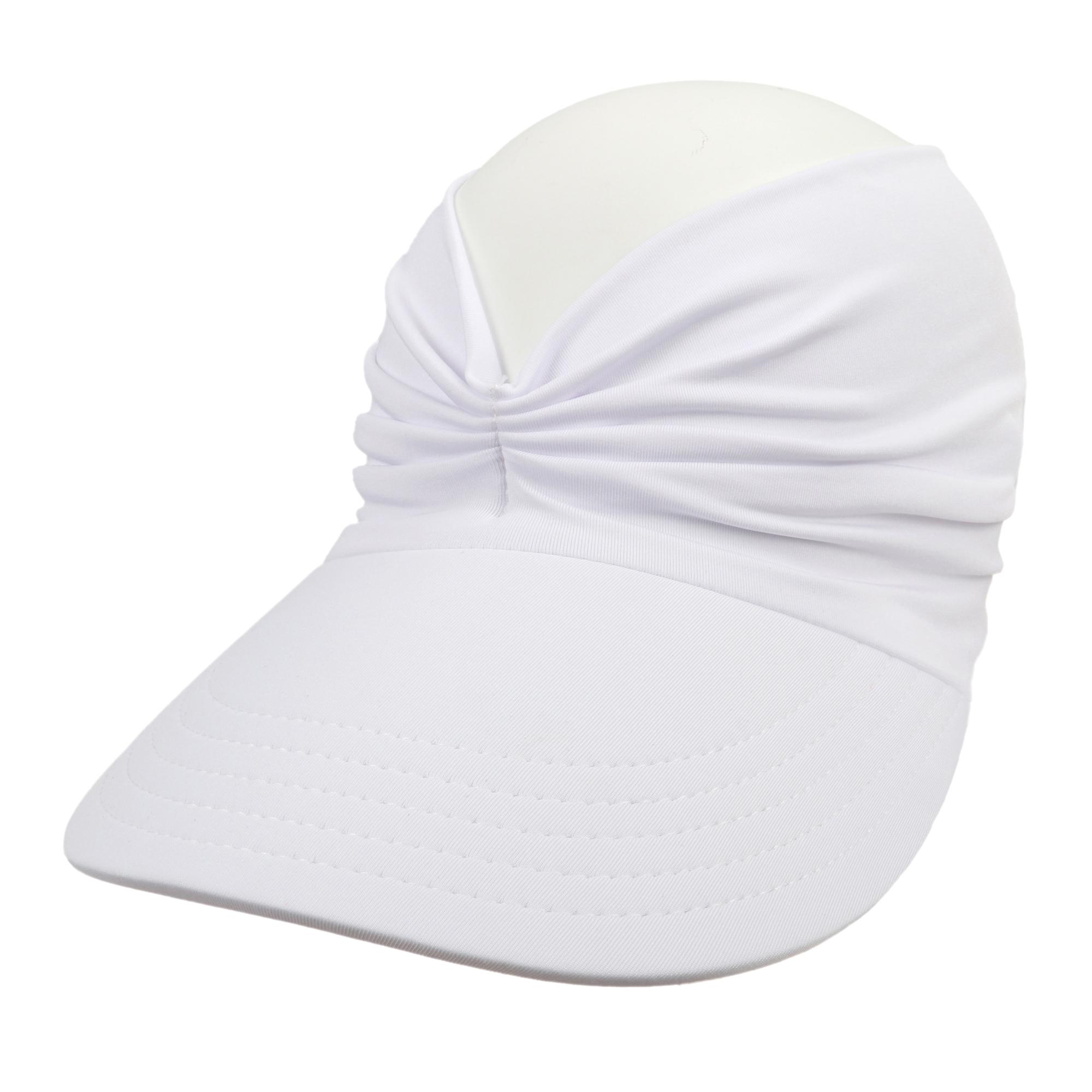 

Spring and summer Beach Sun Hat for women New ladies outdoor sports empty top hat sun-protection visior 60/61 белый