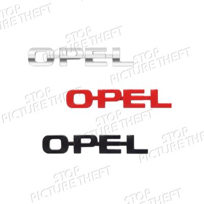 Logo 3D Metal Badge Decal Car Body Rear Trunk Emblem Sticker Decoration For Opel OPC Insignia Adam Mokka Astra Zafira GTC