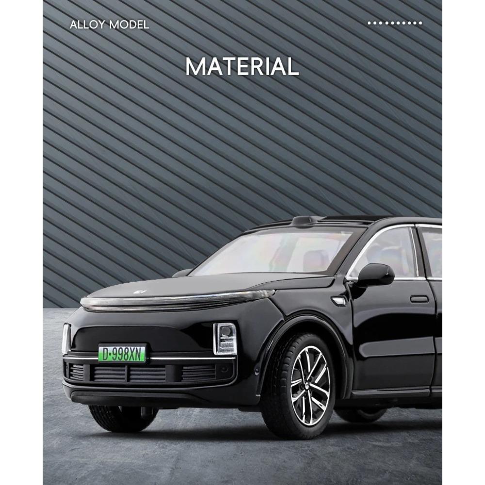 1/32 LEADING IDEAL L9 Alloy New Energy Car Model Diecasts Metal Electric Vehicles Car Model Sound Light Simulation Kids Toy Gift