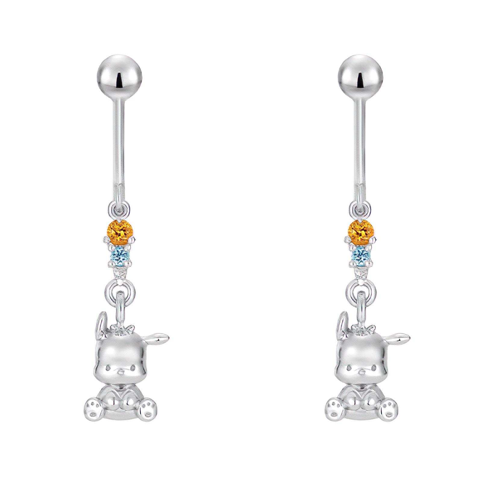 

Sanrio Pochacco Goods Earrings POCHACCO Earrings Silver Gift [U-TREASURE] U-TREASURE Women s SESaPC-102-SV