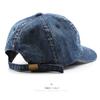 Short-brimmed, solid-color denim baseball cap for outdoor activities, travel, and sun protection for women