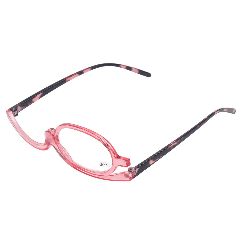 Magnifying Makeup Glasses Flip Down Scratch Resistant Lens Folding Cosmetic Reading Glasses for