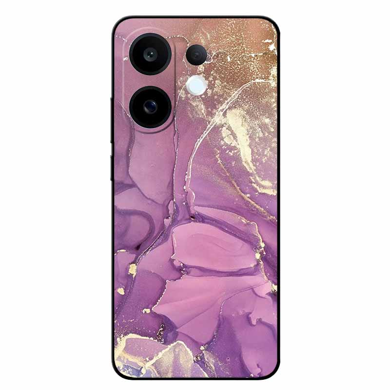 For Vivo S30 5G Cases V2464A Marble Painted Silicone Back Cover Cases For V2464A Soft Black Funda VIVO S30 TPU Cases Vivo S30 5G