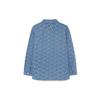 MLB New York Yankees All Over Print Denim Jacquard Long Sleeve Shirt Unisex Shirts Blue 3ADRM0131-50INS