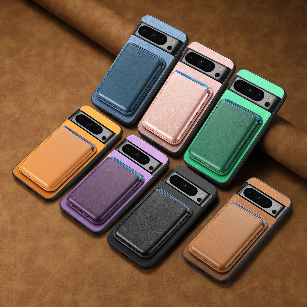 2 In 1 Detachable Cards Solt Wallet Leather Case For Google Pixel 9 Pro 8 8A 7 7A Magnetic Wireless Charging Purse Bag Cover