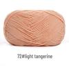 Su He 4-Strand Combed Cotton Yarn for Handmade Knitting: DIY Milk Cotton for Dolls, Cushions, and Blankets.