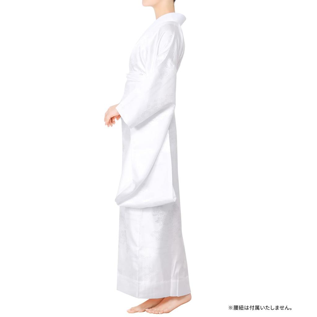 Long Undergarment with [KYOETSU] [Kyoetsu] Undergarment, Two-shaku Sleeve, Long-sleeved, Washable, Half-collar, Collarless, Women's (no Collarless,