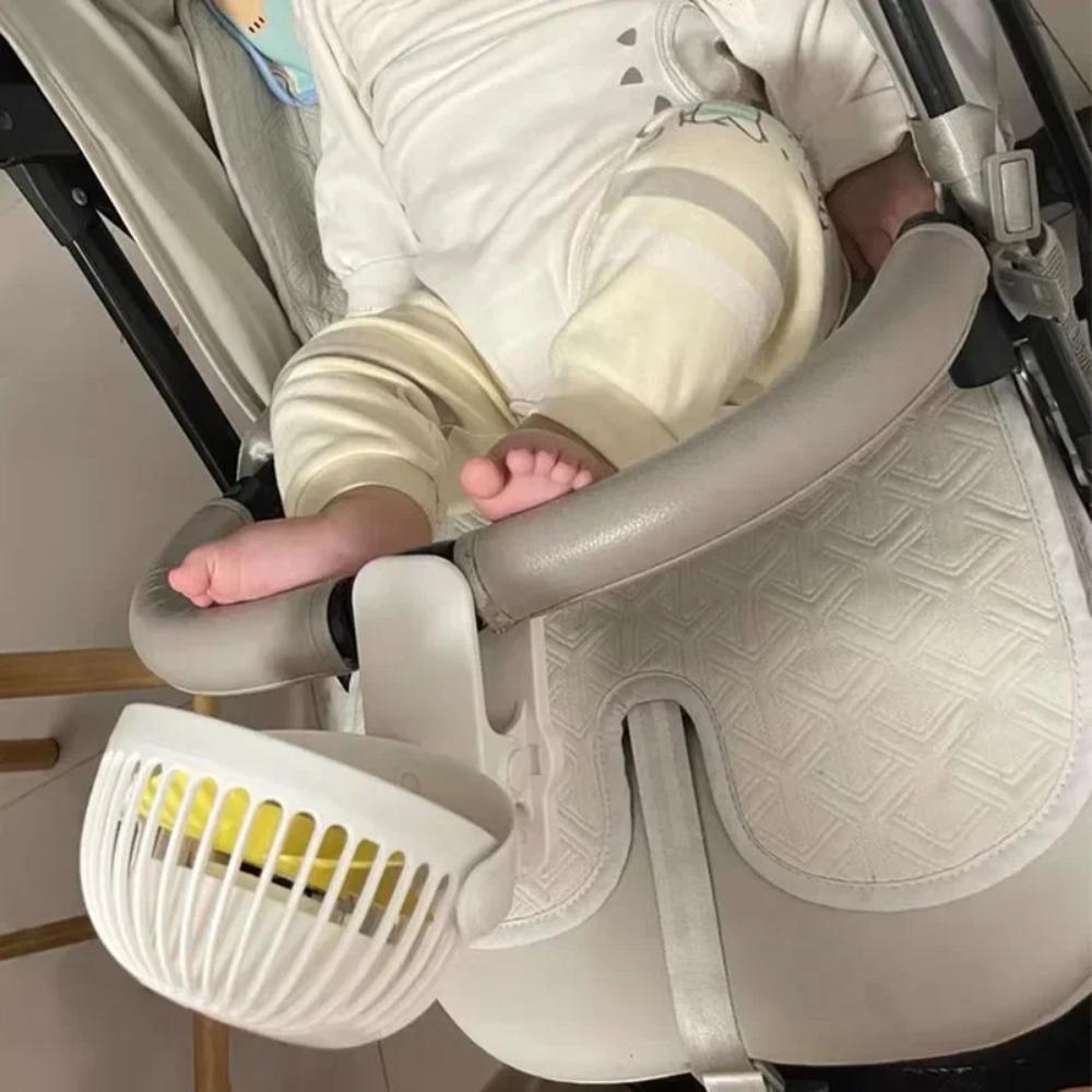 Ventilator de vară pentru cărucior, cărucior, exterior, portabil, mini, de mână, cu clips, încărcare USB, silențios, ventilator electric de birou pentru accesorii pentru bebeluși