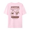 Women Cute Funny Cartoon Coffee Tshirts Hippie Retro Coffee Lover T Shirt Oversized Fashion Streetwear Top Unisex Summer Clothes