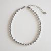 MERRYMOTIVE Bohemian Silver Pearl Necklace