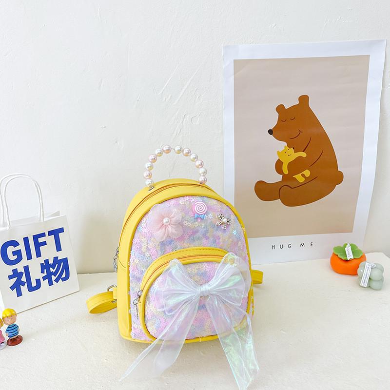 Adorable Mini Backpack For Kids With Cute Bow And Glittery Design Perfect For School And Outings