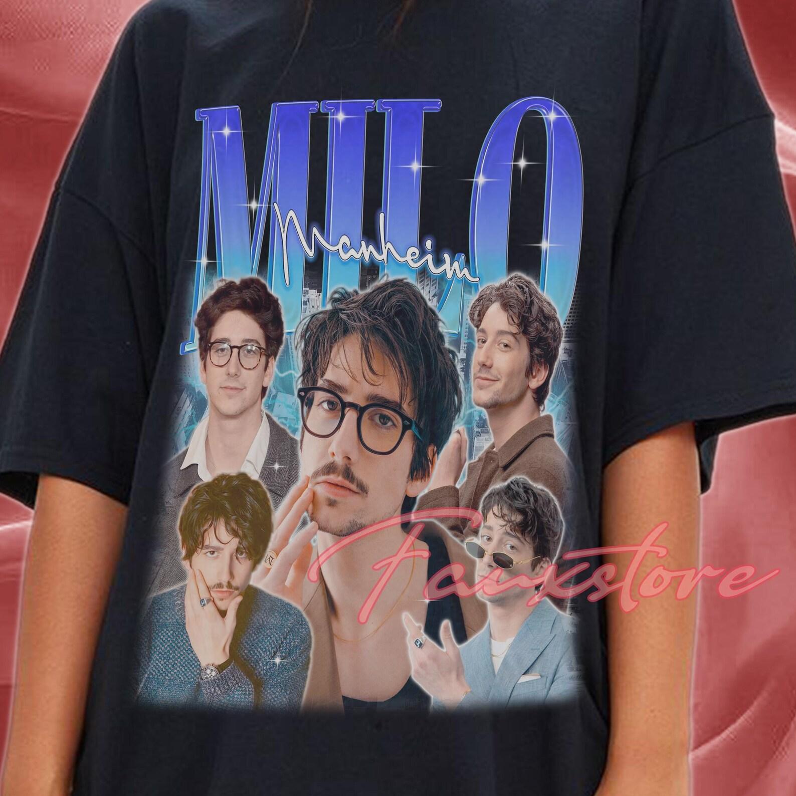 Milo Manheim Collage Graphic T-Shirt: 100% Cotton, Relaxed Fit, US Cotton Certified L