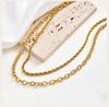 18K Gold PVD Coated Rope Chain Necklace for Women, Waterproof Stainless Steel Twist Chain,Tarnish Free Dainty Layering Jewelry