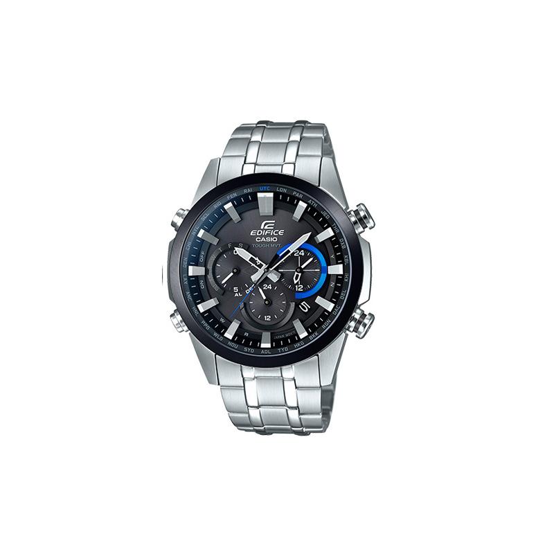 

Casio EDIFICE Solar Quartz Movement Stainless Steel Strap Japanese and Korean Watch Men s Watch Black Dial EQW-T630YDB-1A чёрный
