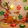 Cosy Christmas Tree Led Fairy Lights Hanging Plastic Colorful Christmas Ball  New Year Home Decor