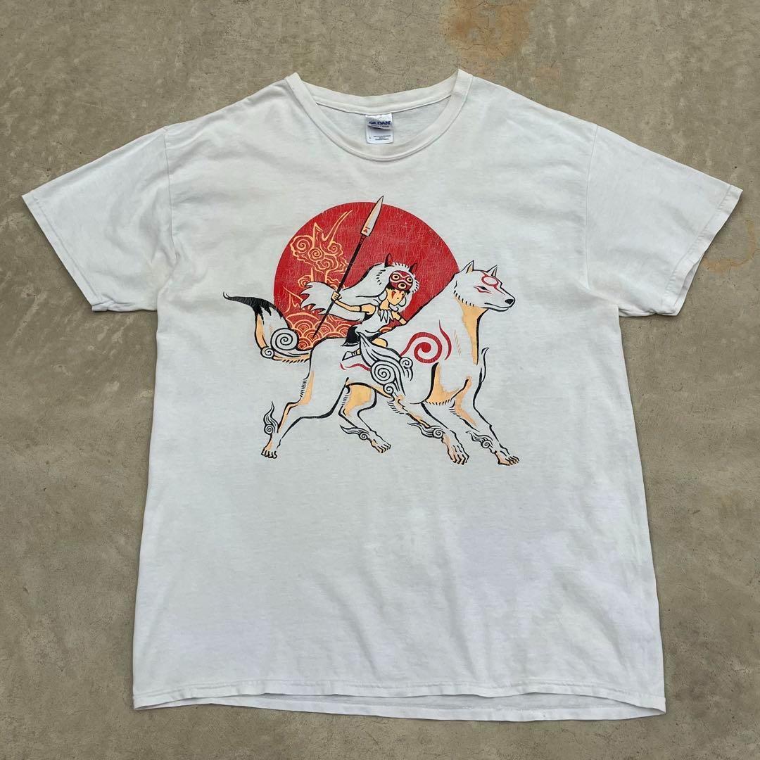

[USED] 00s Princess Mononoke Ghibli Regular T-shirt tee anime movie