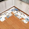 Fall Thanksgiving Blue Pumpkin Kitchen Mat Entrance Welcome Door Mat Living Room Balcony Hallway Non-slip Floor Mat Autumn Decor