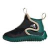 Adidas Rapidazen Casual Versatile Shock Absorbing Wear Resistant Warm Mid Top Walking Shoes Baby Shoes Black Green IG7815
