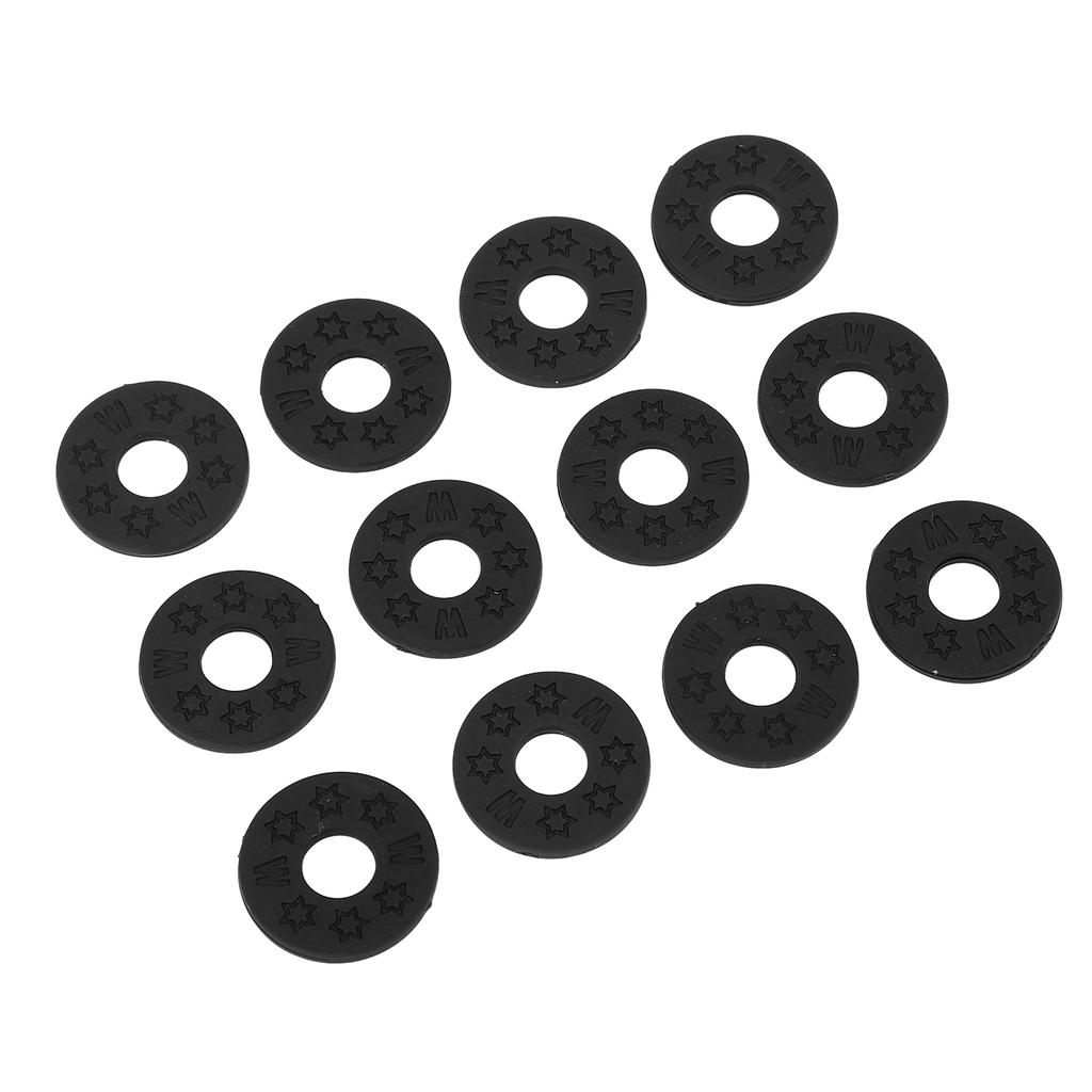 12PCS Guitar Strap Non Slip Locks PE Material Strap Protector Blocks for Acoustic Guitar Ukulele Bass